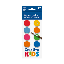  Vízfesték ICO Creative Kids 28 mm 12 db/készlet kréta, festék és papír