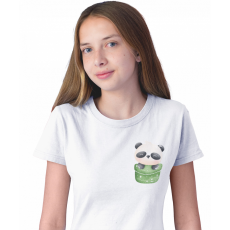  Vízfestmény Baby Zseb Állat (Panda) - Gyerek Pólók