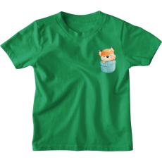  Vízfestmény Zsebminta Róka - Gyerek Póló