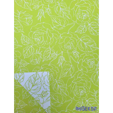 Vízhatlan mintás ív 70x100cm - Karcos Rózsás - Almazöld dekorációs kellék