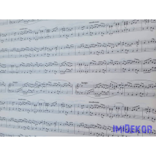  Vízhatlan mintás ív 70x100cm - Kotta Mintás - Fehér dekorációs kellék