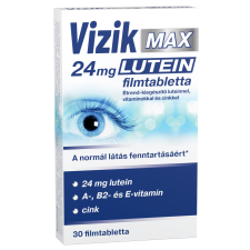  Vizik max 24mg lutein étrend-kiegészítő luteinnel, vitaminokkal és cinkkel 30 db gyógyhatású készítmény