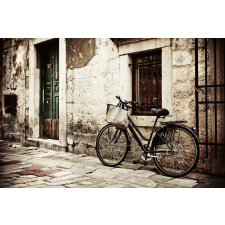  Vlies Fotótapéta - Bicycle and Old Stone - 375x250 cm tapéta, díszléc és más dekoráció