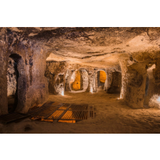  Vlies Fotótapéta - Underground cave city - 375x250 cm tapéta, díszléc és más dekoráció