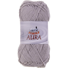 VLNIKA Aura Kötőfonal, 100 g, 904 világosszürke rövidáru