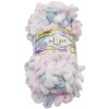 VLNIKA Puffy color 100 g - 5864 fehér, szürke, világos rózsaszín