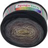 VLNIKA SpagoYarn Rainbow 250 g - 2 bézs-fekete