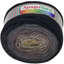 VLNIKA SpagoYarn Rainbow 250 g - 2 bézs-fekete rövidáru