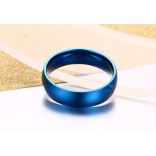 VNOX VNOX nemesacél karikagyűrű, több méretben - kék gyűrű