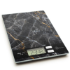 Vog & Arths Konyhai mérleg érintésérzékelő vezérléssel, LCD kijelzővel, 5 kg méréshatár, fekete márvány, 57268A