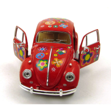  Volkswagen Bogár 1967 virágos 1:24 Piros makett