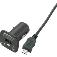 Voltcraft Szivargyújtó USB töltő adapter, Micro USB kábellel 12V/5VDC 2400mA Voltcraft CPS-2400 (CPS-2400) mobiltelefon kellék