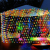 VOLTRONIC® Napelemes fényfüggöny 300x200 cm színes LED kültéri hálós világítás vízálló karácsonyi dekoráció 8 üzemmódú napelemes világítás