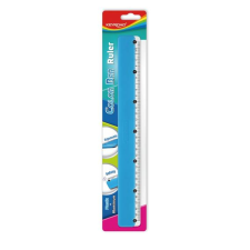 Vonalzó 30 cm, fém skálával Keyroad Colour Bar vegyes színek vonalzó