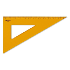 Vonalzó ARISTO Contrast háromszög 60 fokos 25 cm sárga vonalzó