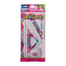  Vonalzó készlet Junior Honun S30 unikornis témával, 4 darabos vonalzó