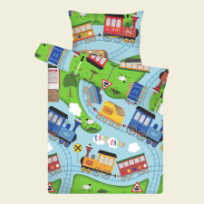  Vonatos ovis paplan párna szett lakástextília