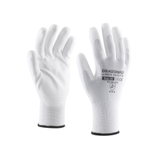 Vorel DRAGONFLY/08 Mártott szerelőkesztyű FEHÉR páronként csomagolva