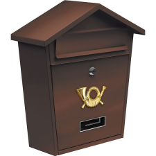 Vorel - előtetős, 380 x 320 x 105mm, barna postaláda