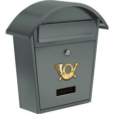Vorel Postaláda, íves tetővel, 380×320×105 mm, szürke postaláda