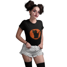  Vörös Hold Macska - Női Póló női póló