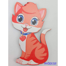  Vörös nagy cica tábla dekorációs kellék