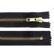  Vörösréz cipzár - 18 cm rövidáru