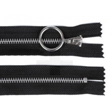  Vörösréz cipzár 20 cm - Fekete rövidáru