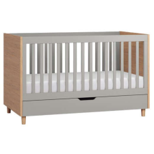 Vox Simple átalakítható 70x140-es babaágy, kiságy ágyneműtartóval szülői ágy mellé- Gray kiságy, babaágy