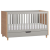 Vox Simple átalakítható 70x140-es babaágy, kiságy ágyneműtartóval szülői ágy mellé- Gray