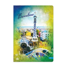 VOYAGE Notebook füzet - 96 lapos kockás A5 - BARCELONA füzet