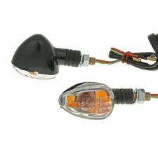 Vparts Index / irányjelző szett M10 menetes fekete, átlátszó, rövid verzió Vparts Elektronika egyéb motorkerékpár alkatrész