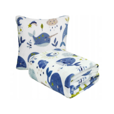Vulpi Baba takaró Polar 130x170 + párna 40x40 Szín: bálna lakástextília