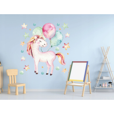 Vulpi Pinky Unicorn gyerek falmatricák 100x50 cm gyerekszoba dekoráció