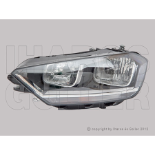  VW Golf Sportsvan 2014.02.01- Fényszóró H7/H15 jobb, motorral (fekete házas)DEPO (1A19) autóalkatrész