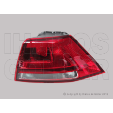  VW Golf VII/1 2012.10.01-2016.10.31 Hátsó lámpa üres jobb külső sötétített DEPO (01HW) autóalkatrész