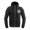 W-TEC Black Heart Férfi kapucnis pulcsi W-TEC Black Heart Vintage Iron Hoodie fekete XXL