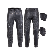 W-Tec Bőr motoros nadrág W-TEC Vilglen fekete 5XL motoros nadrág