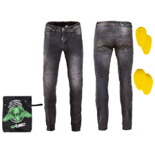 W-Tec Férfi motoros farmer W-TEC Kancelor szürke 4XL motoros nadrág