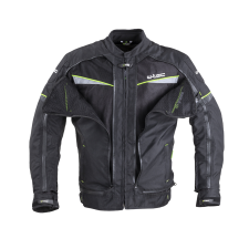 W-Tec Férfi motoros kabát W-TEC Progair fekete-fluo S motoros kabát