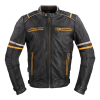 W-Tec Motoros bőrkabát W-TEC Traction fekete 6XL
