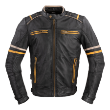 W-Tec Motoros bőrkabát W-TEC Traction fekete 6XL motoros kabát