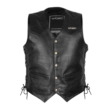W-Tec Motoros bőrmellény W-TEC Rockridge fekete 3XL motocross mez