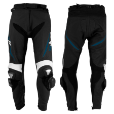 W-Tec Motoros bőrnadrág W-TEC Vector fekete-kék 4XL motoros nadrág