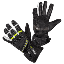 W-Tec Motoros kesztyű W-TEC Evolation fekete-fehér-fluo XXL motoros kesztyű