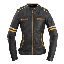 W-Tec Női motoros bőrkabát W-TEC Traction Lady fekete XL motoros kabát