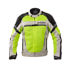 W-Tec Nyári motoros kabát W-TEC Saigair XXL Fluo Sárga-Fekete motoros kabát