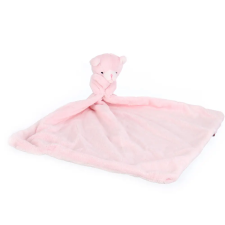 W-web Alvókendő babáknak - rózsaszín cicás - 33cm plüssfigura