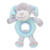 W-web Baby plüss csörgő - kék kutya - 23cm