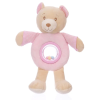 W-web Baby plüss csörgő - rózsaszín maci - 23cm